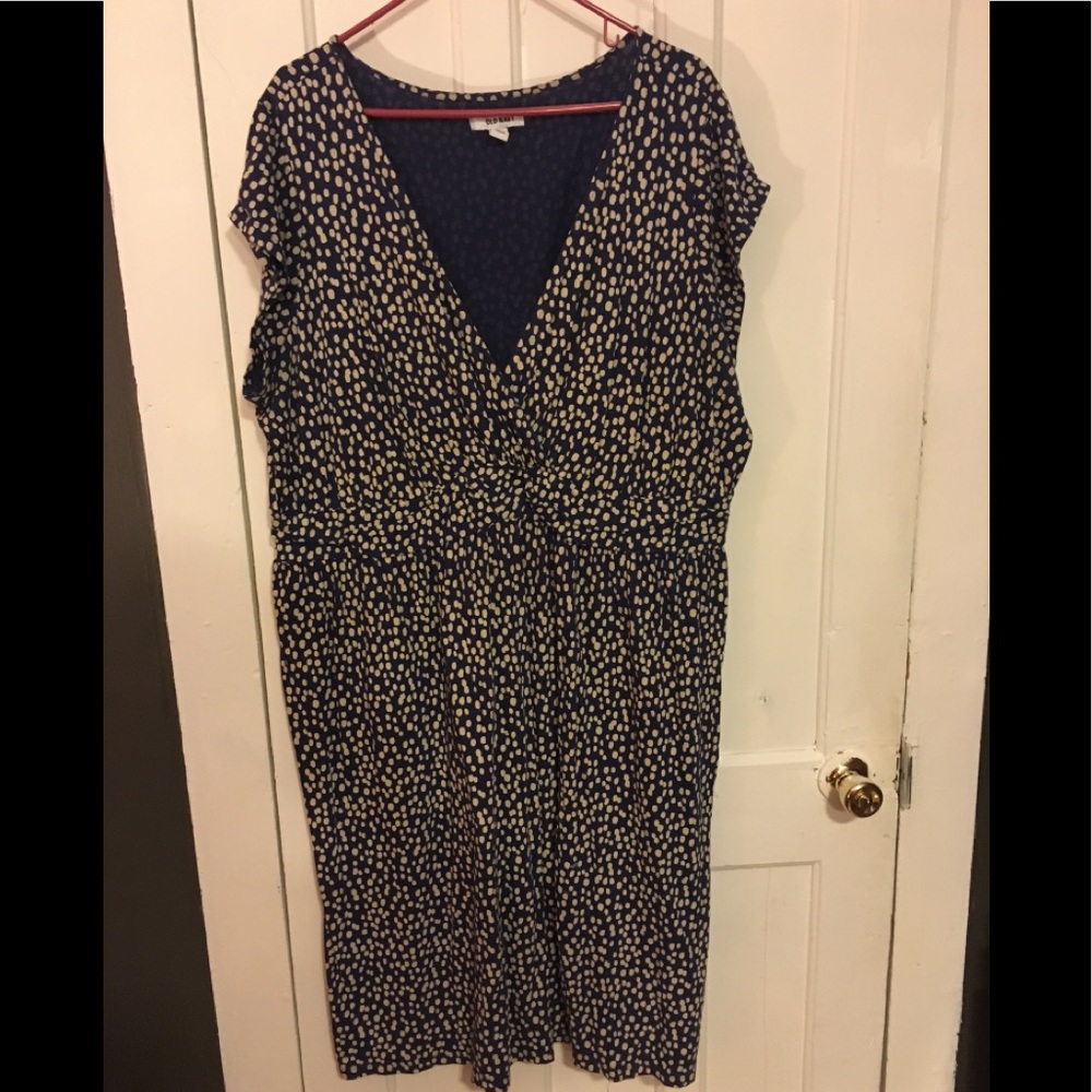 Blue Old Navy Midi Dress Size 3X